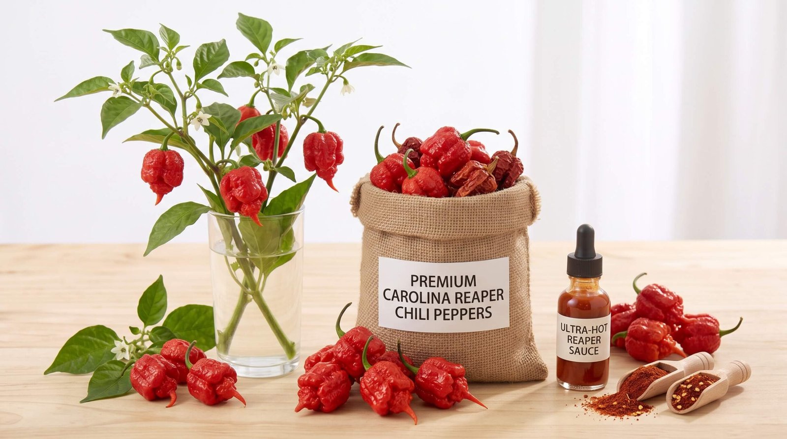 Carolina Reaper Chili Peppers